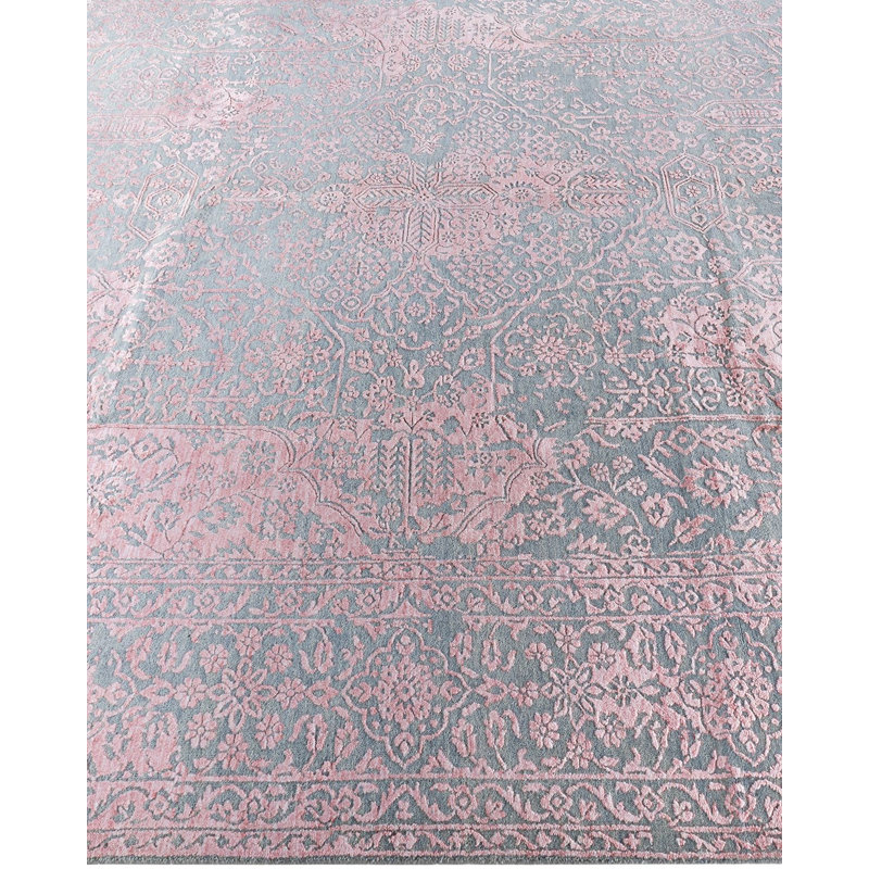 Overdyed One-of-a-Kind 9' 1" X 11' 10" Hand Knotted Area Rug