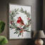 «Christmas Holiday Art», impression encadrée - Bois massif XMA171711-1868809557