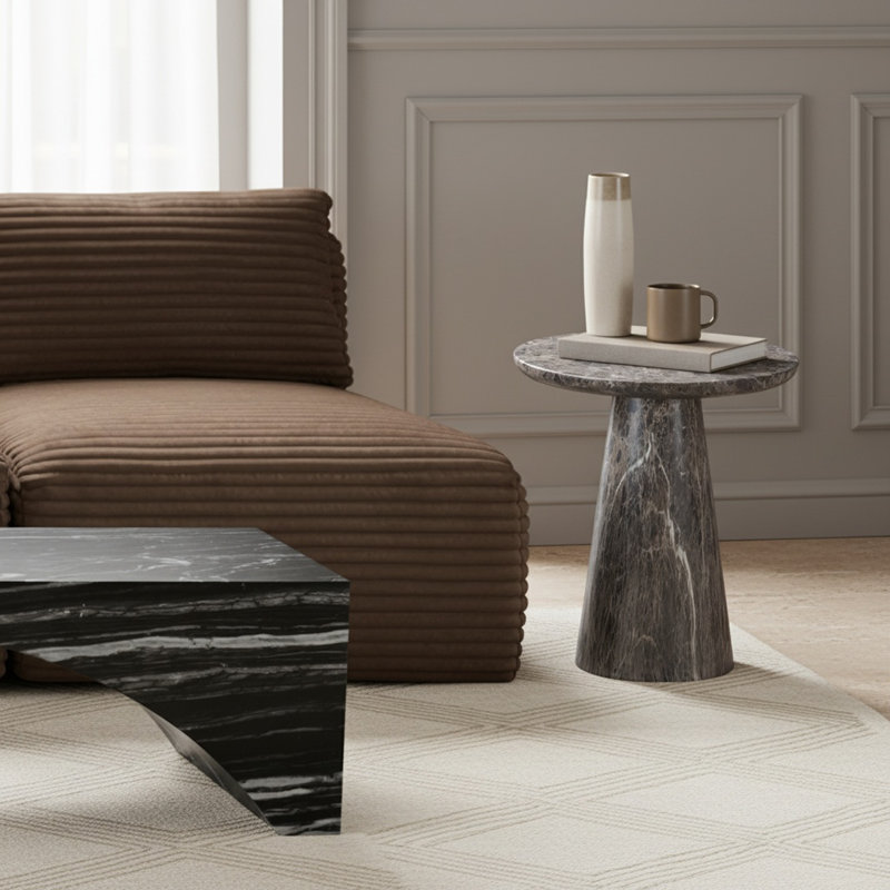 Table de bout Cassino, Brun