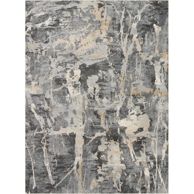 Tapis gris Lashanda, Rectangle 7 pi 10 po x 10 pi 6 po