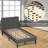 Solum Upholstered Metal Platform Bed