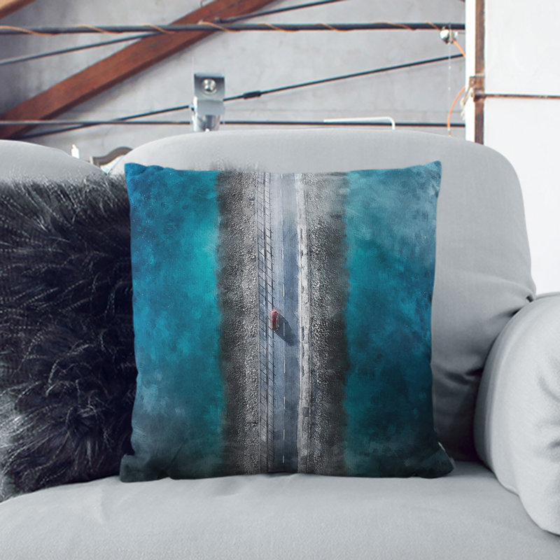 Square Throw Cushion, 55cm H x 55cm W x 20cm D