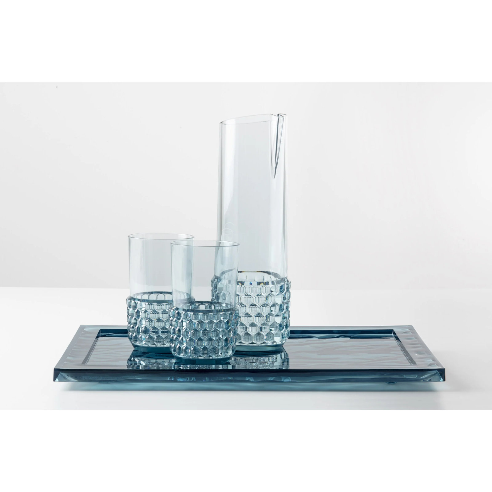 Kartell Dune Decorative Tray, 21.65" x 14.96", Light Blue