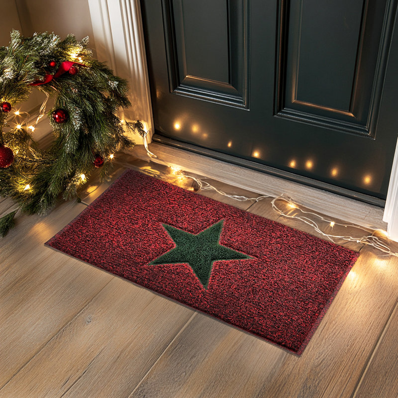 Ansilme Non-Slip Christmas Doormat, 23.6cm W x 35.4cm L