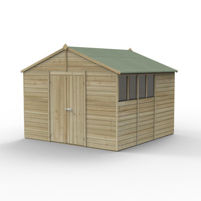  Beckwood 10x10 Pressure Treated Shiplap Apex Garden Shed