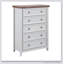 Commode moderne à 5 tiroirs avec rangement spacieux, glissières lisses et sécurité anti-basculement pour l'organisation du salon