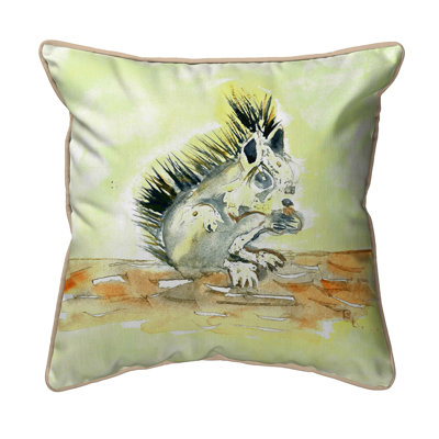 Housse et insert de coussin carré extérieur Baby Squirrel