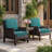  Ebern Designs 21'' W X 22'' D X 3.5'' H Outdoor Seat / Back Cushion-60211023-49632000