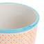 Nicola Spring - Hand-Printed Plant Pot - Orange