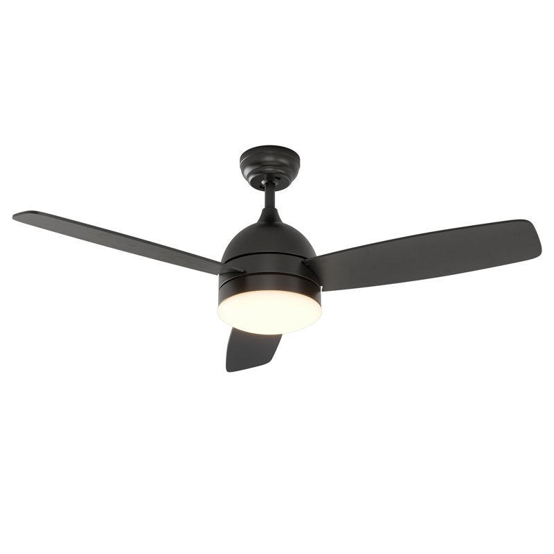 48" 3-Blades Modern Ceiling Fan with Light