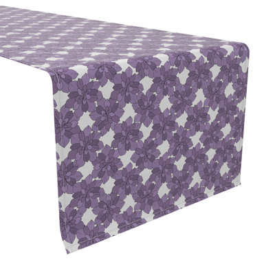 Rectangular Floral Cotton Table Runner