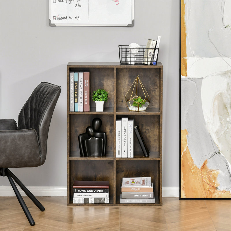 Aubree 97.5 cm H x 65.5 cm W Cube Bookcase
