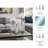 Orren Ellis 3-Piece 13/14/16" Callum Gray Glass Bottles, Gray, Glass, Clear, Cylinder