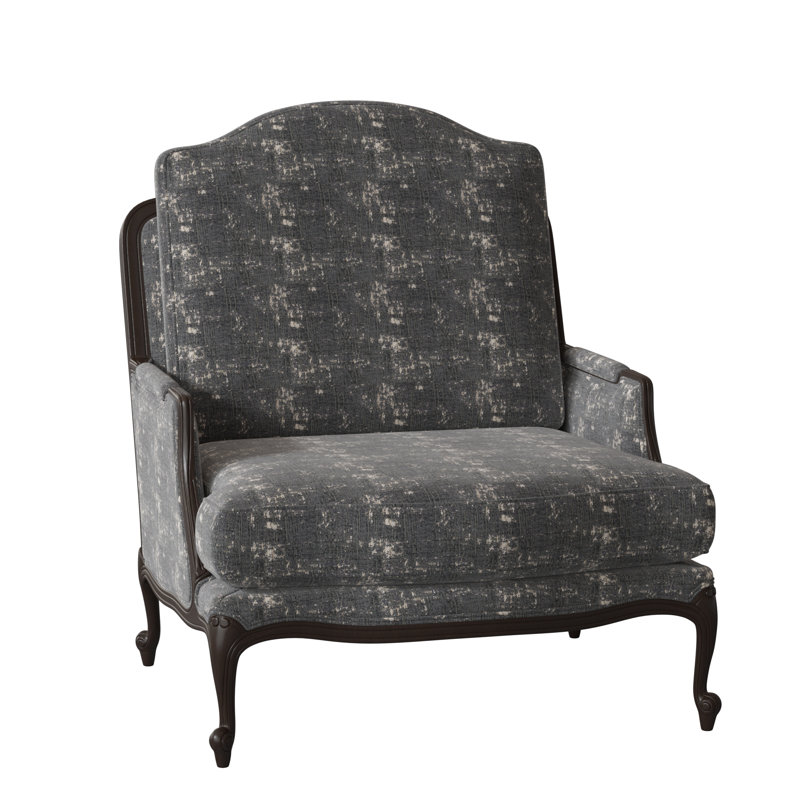 St. Helena 32" Wide Armchair, Margaret Lipstick, American Walnut