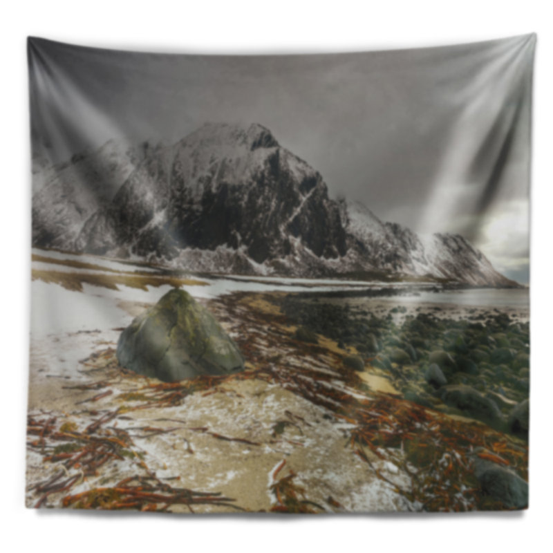 Eggum lofoten en polyester de tapisserie norvège avec accessoires suspendus inclus, H 32 po x l 39 po