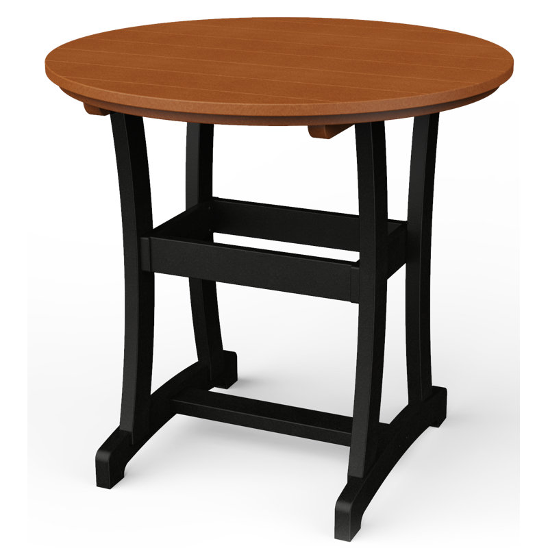 Table de bar Stella, Cèdre/noir, H 42 po x l 42 po x P 42 po