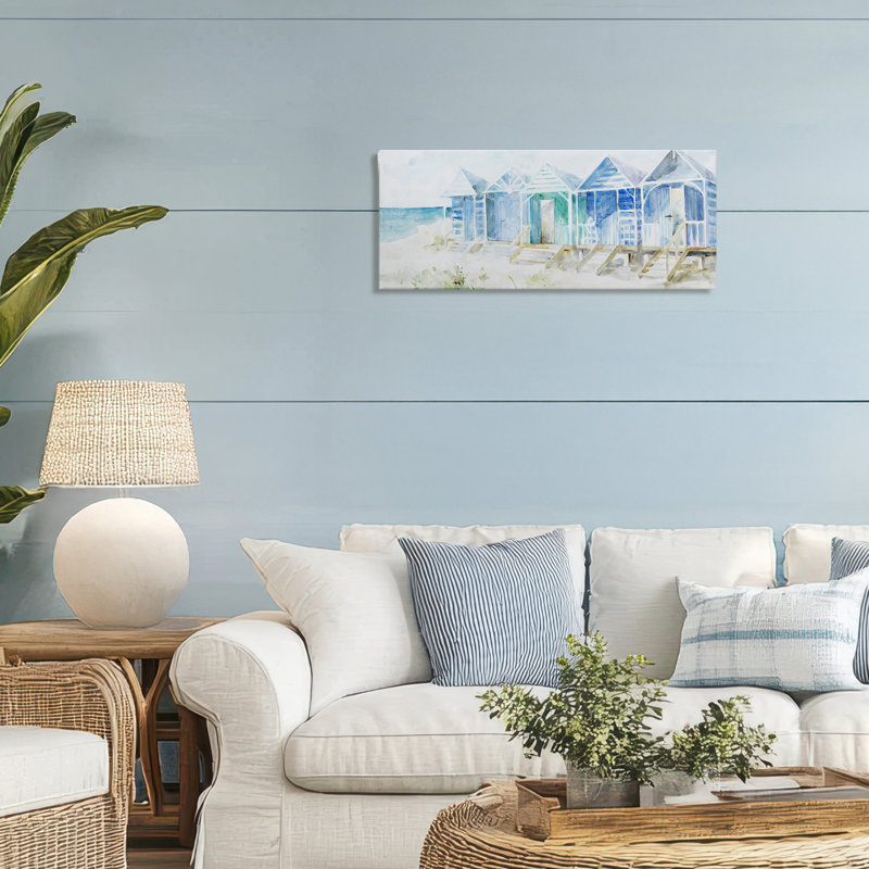 Beach Cabins in a Row, conception de Lorenzo Collective, H 10 po x l 24 po