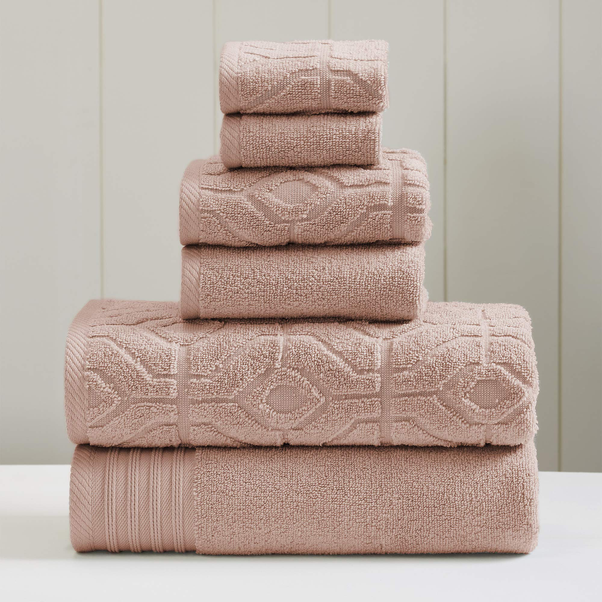 Meraya 6 Piece 100% Cotton Towel Set Hokku Designs Color: Burgundy