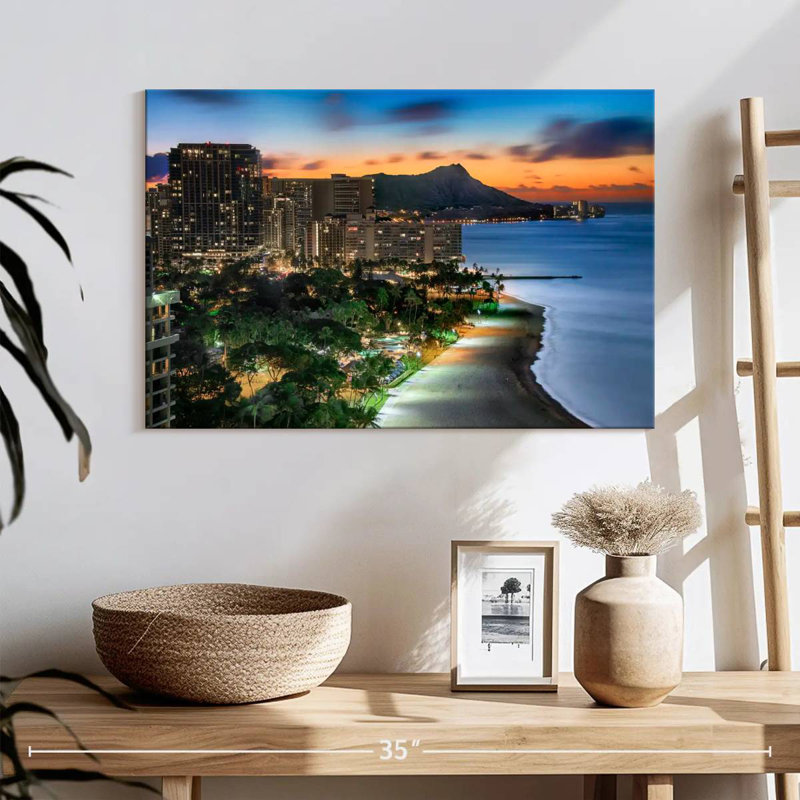 Gillard Waikiki Coast Sundown, H 16 po x l 24 po