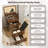 23.65"W 3-in-1 Flip Top Vanity Desk with Lighted Mirror & Stool For Small Space, Walnut-1428524295