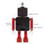 Réveil robot en métal-335603383