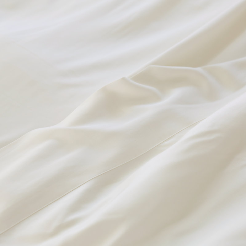 Parker Rayon Solid Colour Sheet Set, Ivory, Queen