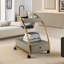 Niyia 2 Tier Metal Side Table with Wheels Cart End Sofa Accent Tables Living Room