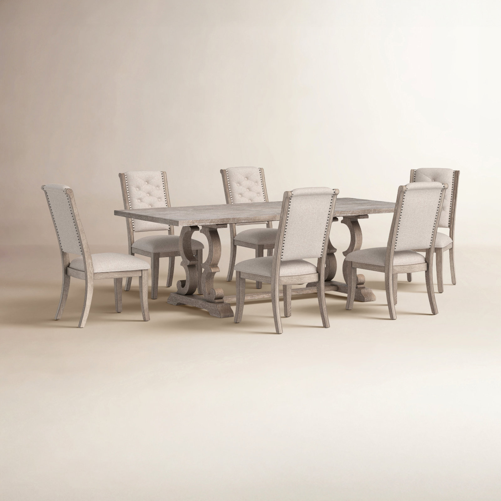 Chianti 7 - Piece Dining Set, Ivory