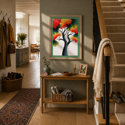 Autumn Tree In Watercolour Botanical - Print
