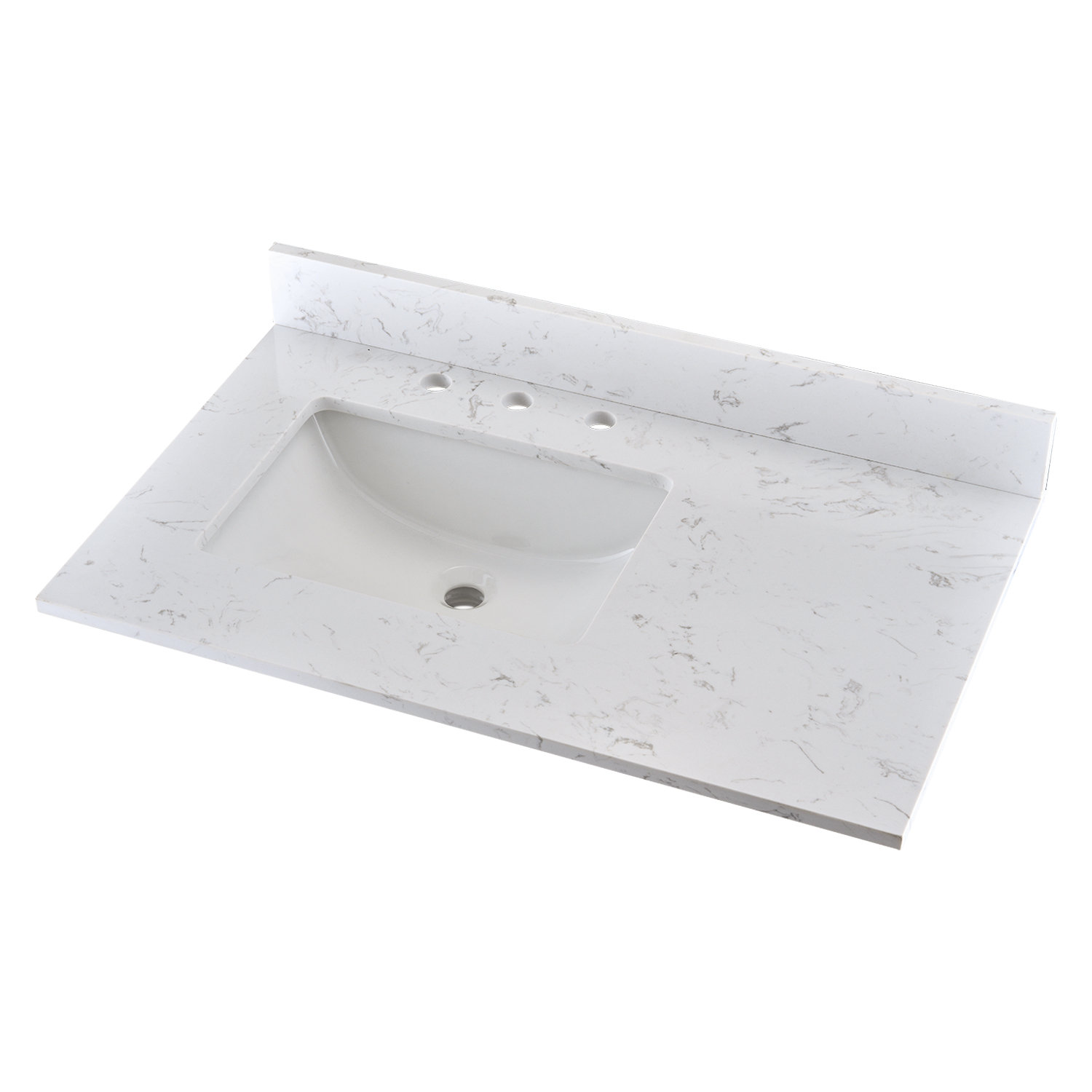 VANITYFAIR 36'' Single Bathroom Vanity Top in White with Sink | Wayfair