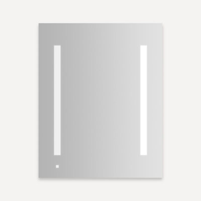 AiO Recessed Framed Medicine Cabinet with 3 Adjustable Shelves and LED Lighting