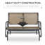 Banc oscillant extérieur pour 2 personnes Outsunny