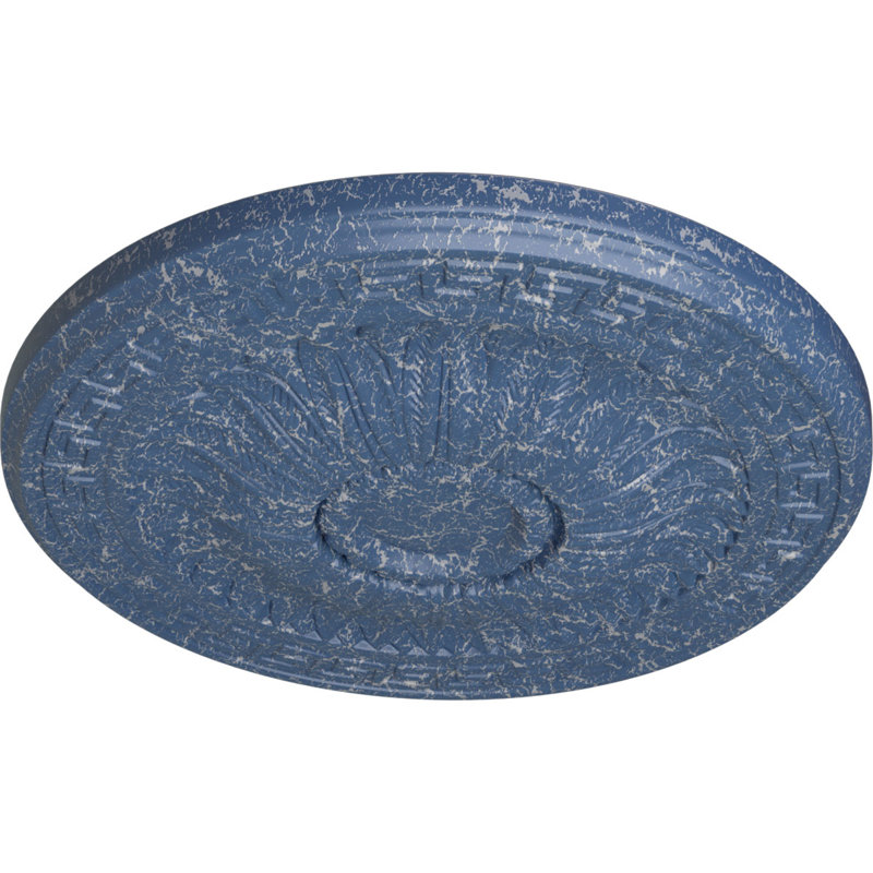 20 po x P 1 3/8 po P médaillon de plafond (convient aux auvents jusqu'à 3 7/8 po), Americana craquelé