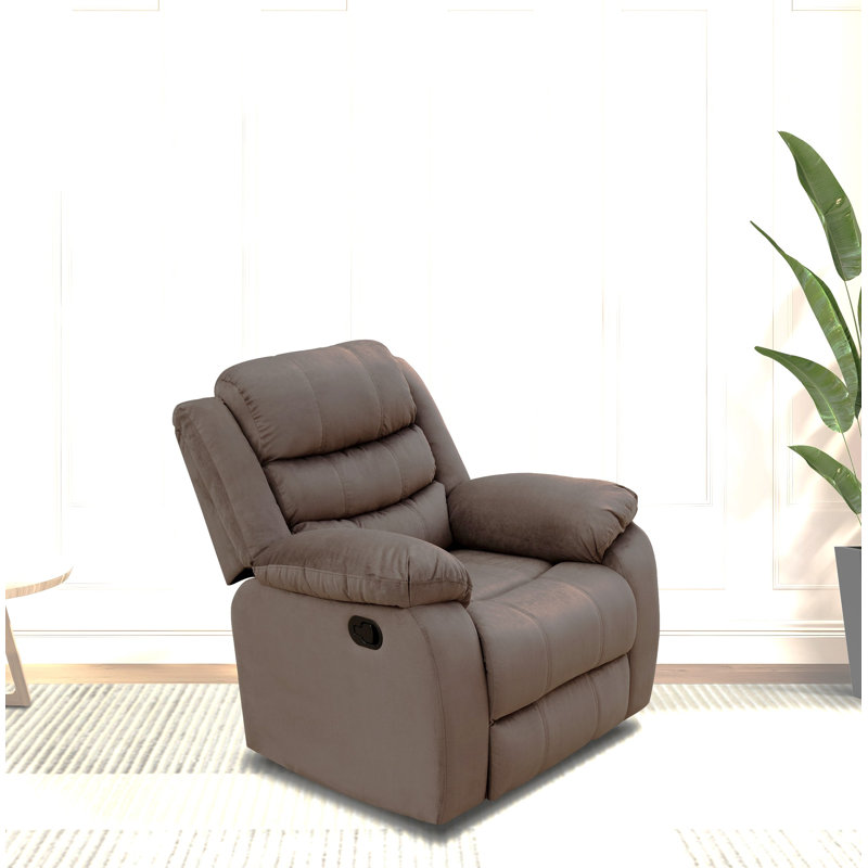 Fauteuil inclinable manuel standard de 33 po de largeur Angelyse, Brun