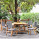 Seras 90'' Rectangular 6 - Person Outdoor Dining Set
