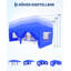 Pop-Up Gazebo with 6 Removable Sidewalls & 3 Height Settings | Waterproof, UPF 50+ Steel Frame, Carry Bag, 4 Weight Bags, Stakes & Guy Ropes for Garden-133244590