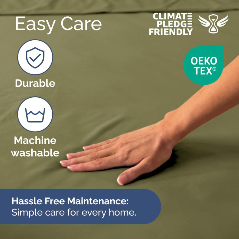 400 Thread Count Cotton Extra Deep Pocket Fitted Sheet - Hotel Luxury Single Fitted Sheet Only - Easily Fits 18" to 24" Mattress
