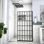 Shower Door 38" W X 72" H Single Panel Frameless Fixed Shower Door, Open Entry Design