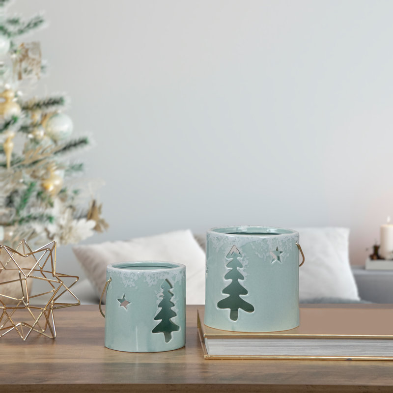 Porte-bougie vert 4,25 "