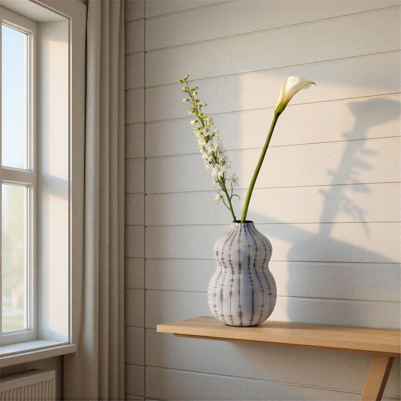 Vase en métal avec et 8,5 pouces