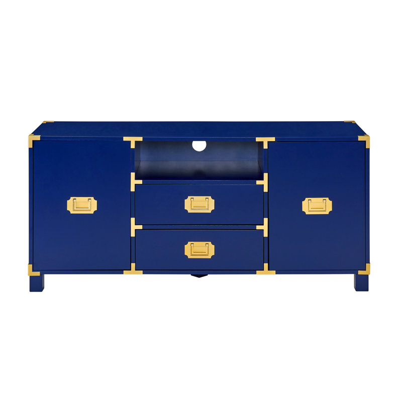 Console Campaign Entertainment Center - Bleu marine