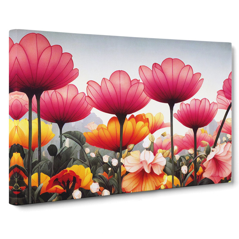 Fabulous Flower Market - Wrapped Canvas Print, 35cm H x 50cm W x 3cm D