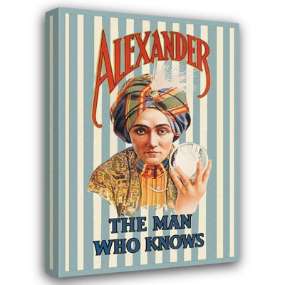 Trinx Moody Brothers, Gallery Wrapped Canvas Art Titled Magicians: Alexander, The Man Who Knows