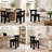 Set of 6 Modern 18.5'' H Upholstered Dining Chair With Solid Wood Legs-129068653-121502680