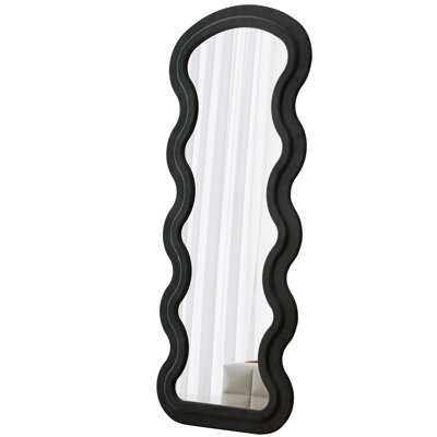 Flannel Full Length Wave  Floor Mirror  For Bedroom Living Room Hanging Or Against The Wall