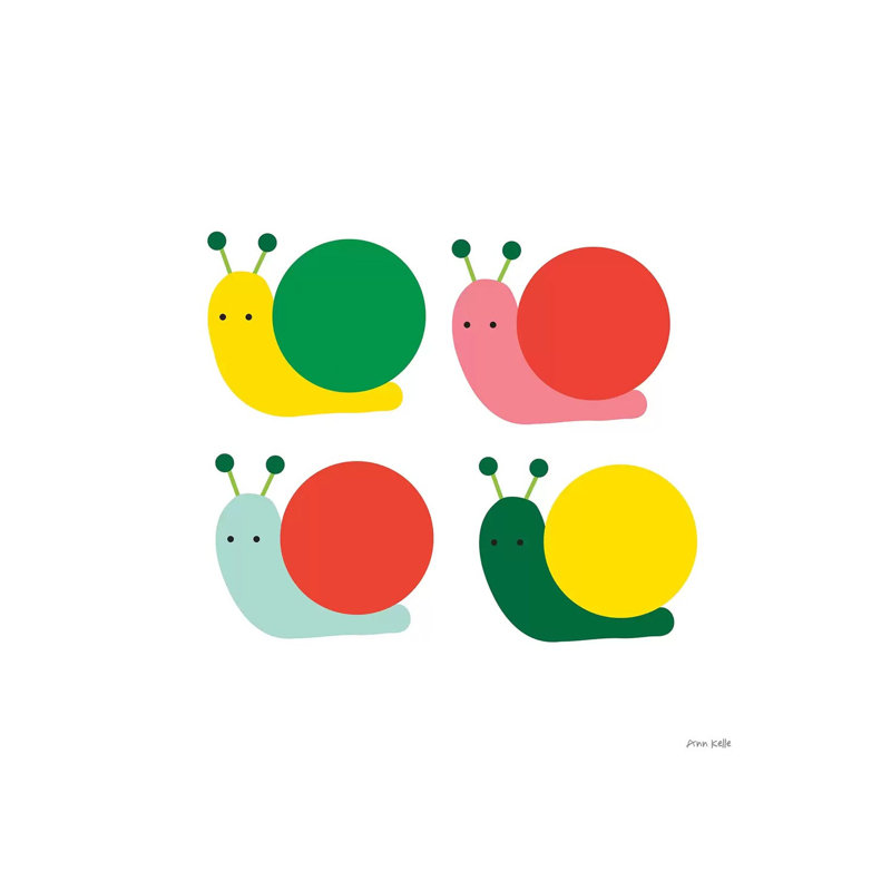 Snails Four by Ann Kelle - Wrapped Canvas Print, 30.48 cm H x 30.48 cm W