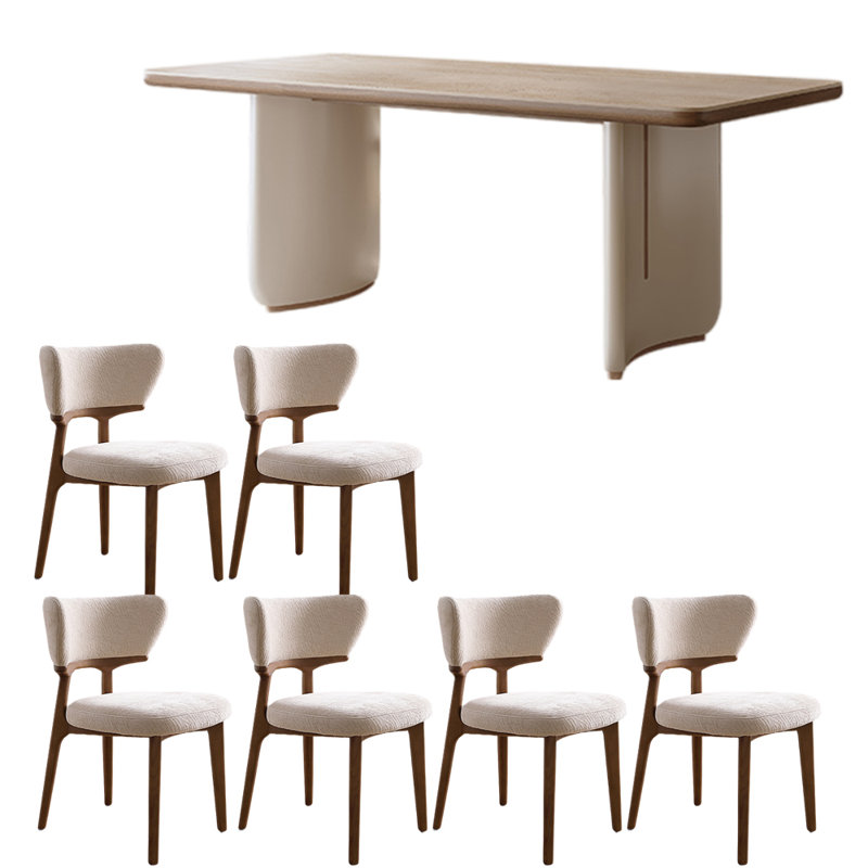 Ensembles de table de luxe français de style simple et léger, H 29,53 po x L 62,99 po x l 31,5 po