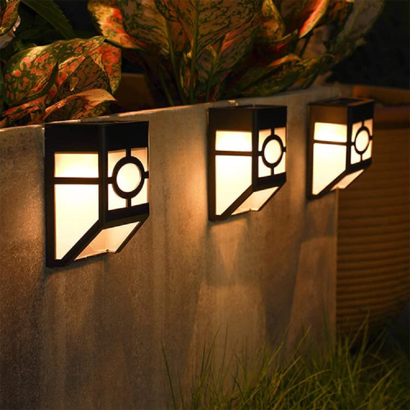Alexies Black Solar Powered Integrated LED Outdoor Bulkhead Light