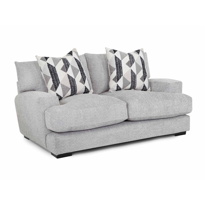Causeuse Katharine, Gris, Noir/gris/blanc