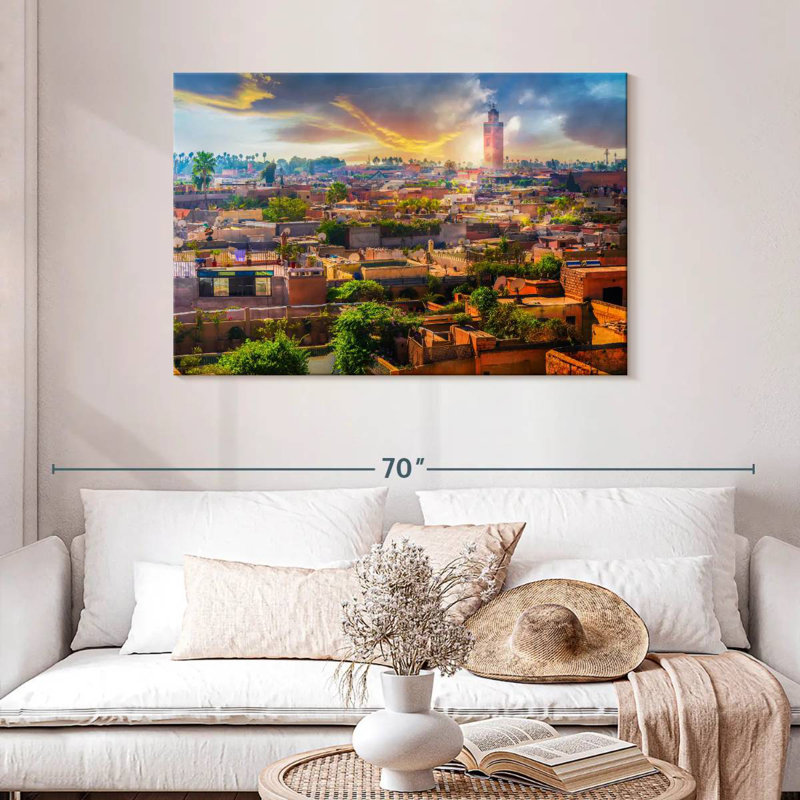 Coucher de soleil marocain Nicci, H 30 po x l 45 po